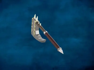 Warhammer Chaos Axe Variant 3D print model