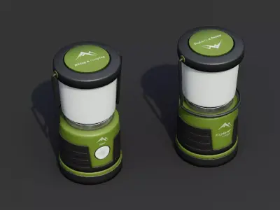 Camping Lantern Low-poly 3D model