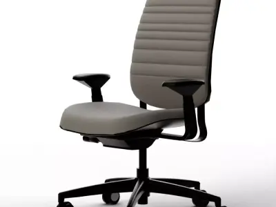 Steelcase Series Way Armed Task Office Chair Low-poly 3D model
