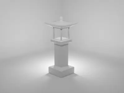 Asian Shrine Free 3D model
