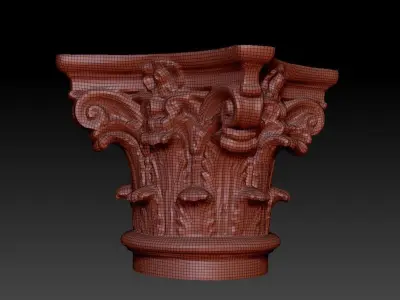 Corinthian capitel 3D model