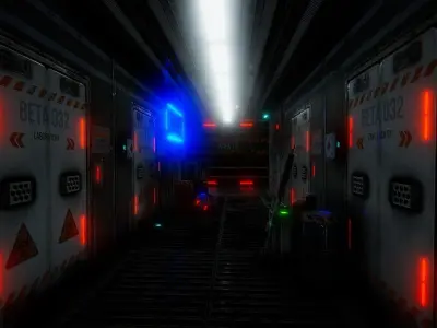 PBR Sci-Fi Game Kit Low-poly 3D model