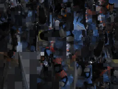 A robot with sword 3D model