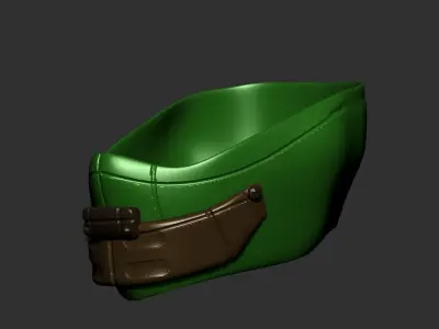 gas mask  scifi high poly sculpt ver4 3d printable 3D model 3D model