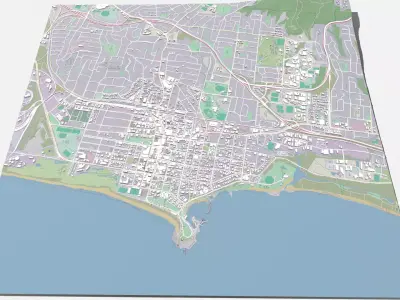 Cityscape Wollongong New South Wales Australia 3D model