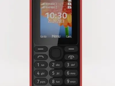  Nokia 108 Dual SIM Red 3D model