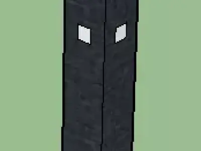 Picket Fence Pack Low-poly 3D model