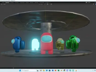 Among Us  Low-poly 3D model