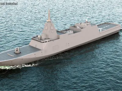  Japanese Mogami Class Frigate FFM-2 Rigged 