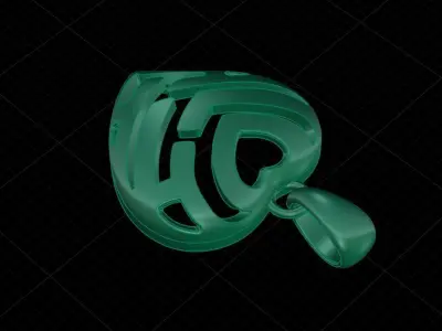 Heart Pendant 3dm stl 3D print model 3D print model purchase