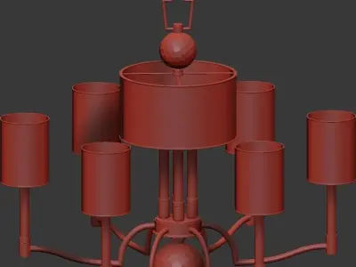 Hudson Valley Waterloo Chandelier 3D model