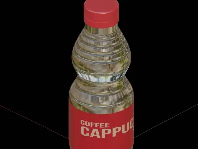 Cappucino Coffee Bottle 3D model