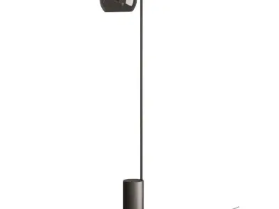 Crate and barrel Arren Black Floor Lamp 3D model