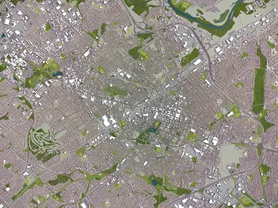 Kitchener Low-poly 3D model