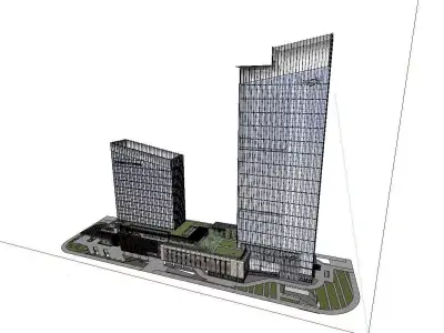vacation spot-Resort-Fashion Leisure Hotel-096 3D model
