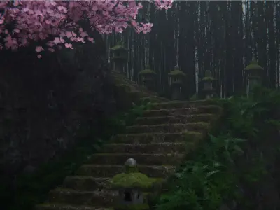 Bamboo Forest 3d Scene 3D model