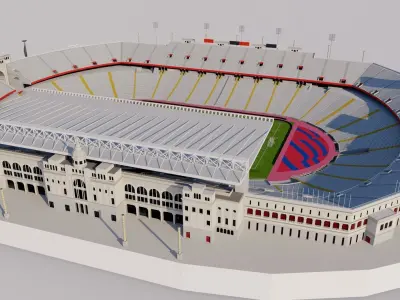 Estadi Olimpic Lluis Companys - Barcelona 2023 3D model