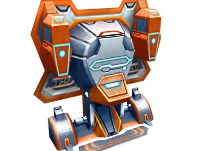 Wall Fortress - Laser Type 07 3D model