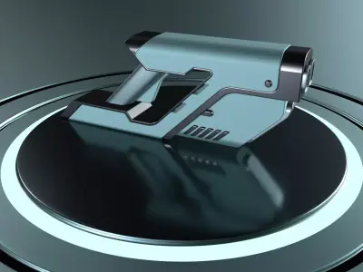 Sci-fi Hand Gun 3D model purchase