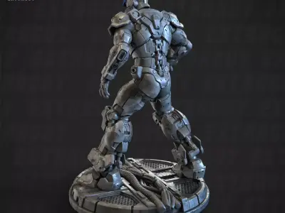  Iron Moped Pilot 052-F 100mm and 32mm 3D print model