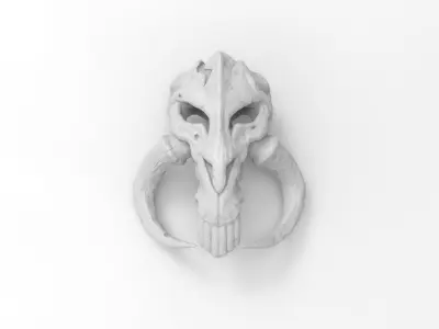 Realistic Mythosaur Pendant from Mandalorian TV series 3D print model