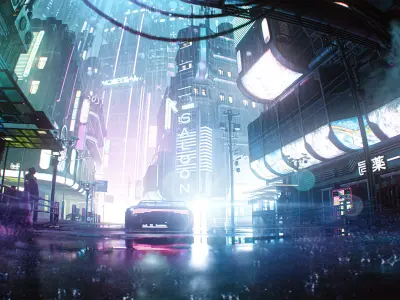 Cyberpunk 3D Pack  Low-poly 3D model