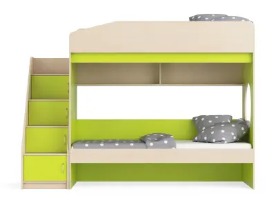 Legenda K10 with LY10 childrens modular bed 3D model