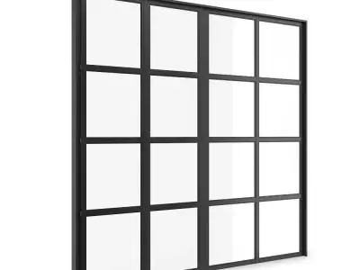 Metal Door-16 segments 3D model