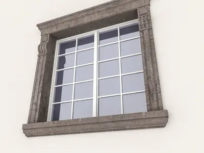Window Frame 13 Low-poly 3D model