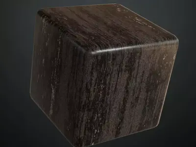 Imperial Green Lacquered Wood Inlay PBR Seamless Texture