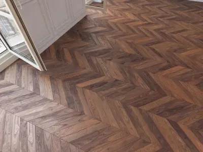 Herringbone parquet 33 WITHOUT PLUGINS 3D model