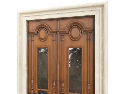 Entrance classic door 78 3D model