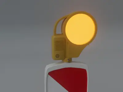 Traffic Control Traffic Delineator 3D Model High-Quality 3D model