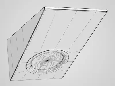 Single Ceiling-Wall Halogen Light 33 3D model