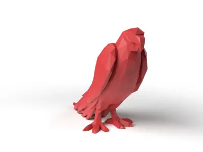 Parrot Low Poligonal Low-poly 3D model