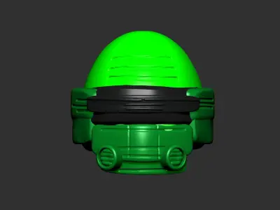 helmet high poly sculpt 3d printable ver 7 3D model 3D model