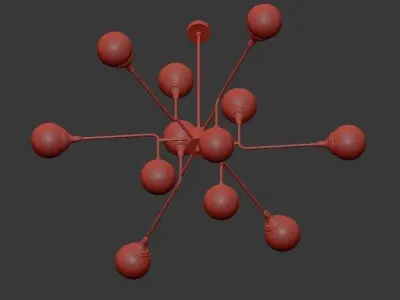 Ball Valley Random Chandelier 3D model