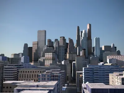 City 08 Low-poly 3D model