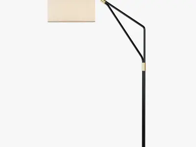 Mid-Century Overarching Floor Lamp 3D model
