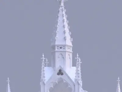 Large Gothic Altar 3D model