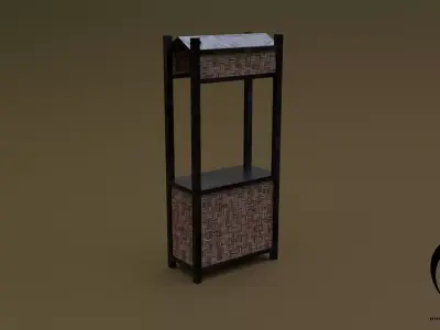 Trade stand 17 R Low-poly 3D model