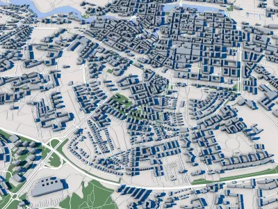 Norrkoping City Sweden 3D model