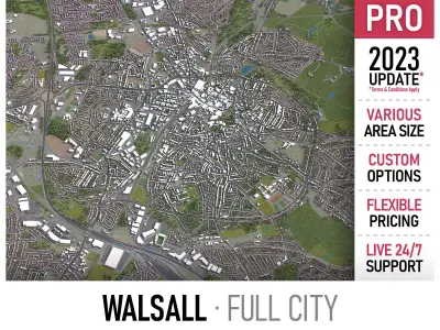 Walsall Low-poly 3D model purchase
