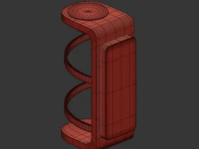 Swirl Integrated LED Outdoor Wall Light 3D model