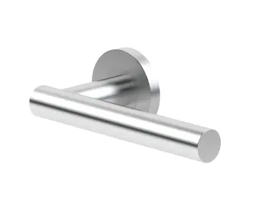Straight Satin Stainless Steel Door Handle 3D model