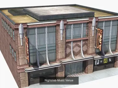 Modern Building Collection 05 3D Model Pack