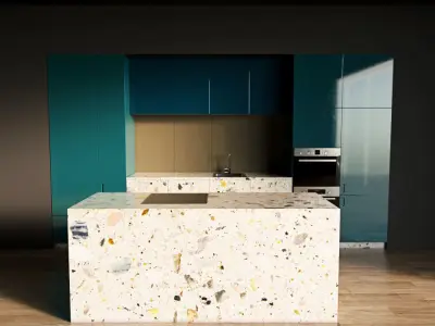 45-Kitchen9 glossy 4 3D model