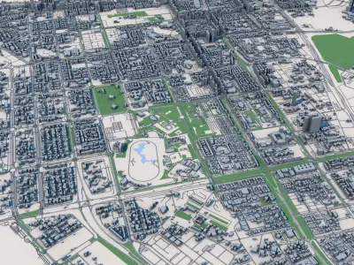 Abu Dhabi City United Arab Emirates 3D model