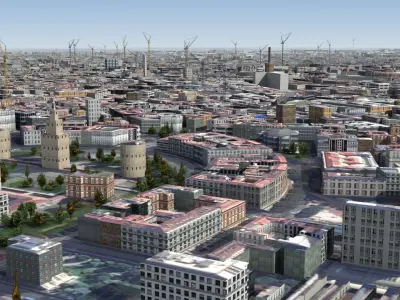 Milan Italy Downtown City 3D model