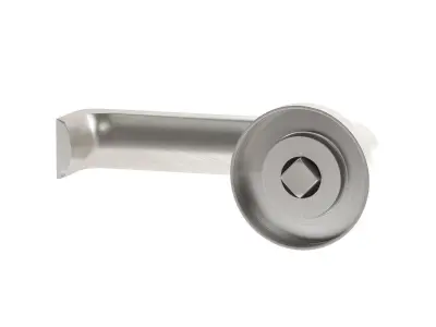 Compliant Satin Stainless Steel Door Handle 3D model